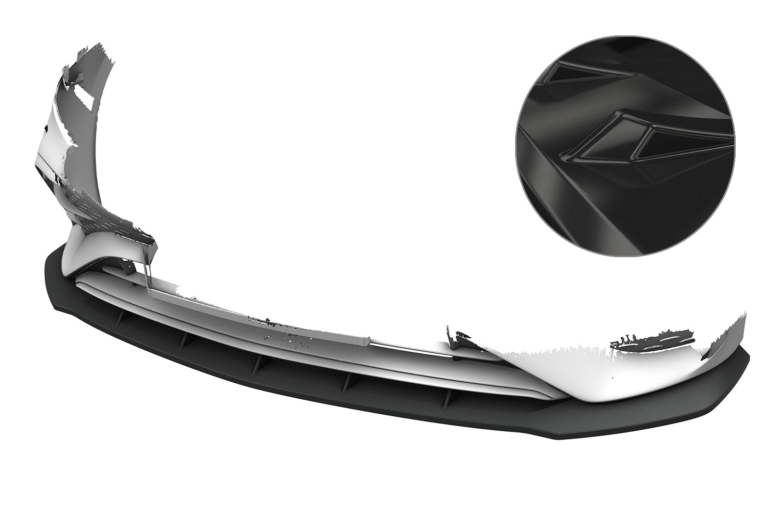 CSR Frontspoiler | Cup-Spoilerlippe mit ABE für Mercedes-Benz A-Klasse W177 AMG / AMG-Line CSL024-G Glossy schwarz Hochglanz (keine Lackierung erforderlich)