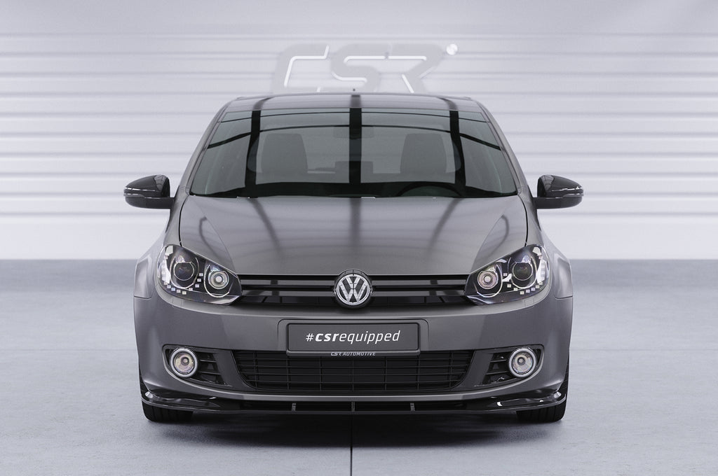 CSR Frontspoiler | Cup-Spoilerlippe mit ABE für VW Golf 6 CSL035-S Strukturiert schwarz matt (keine Lackierung erforderlich)