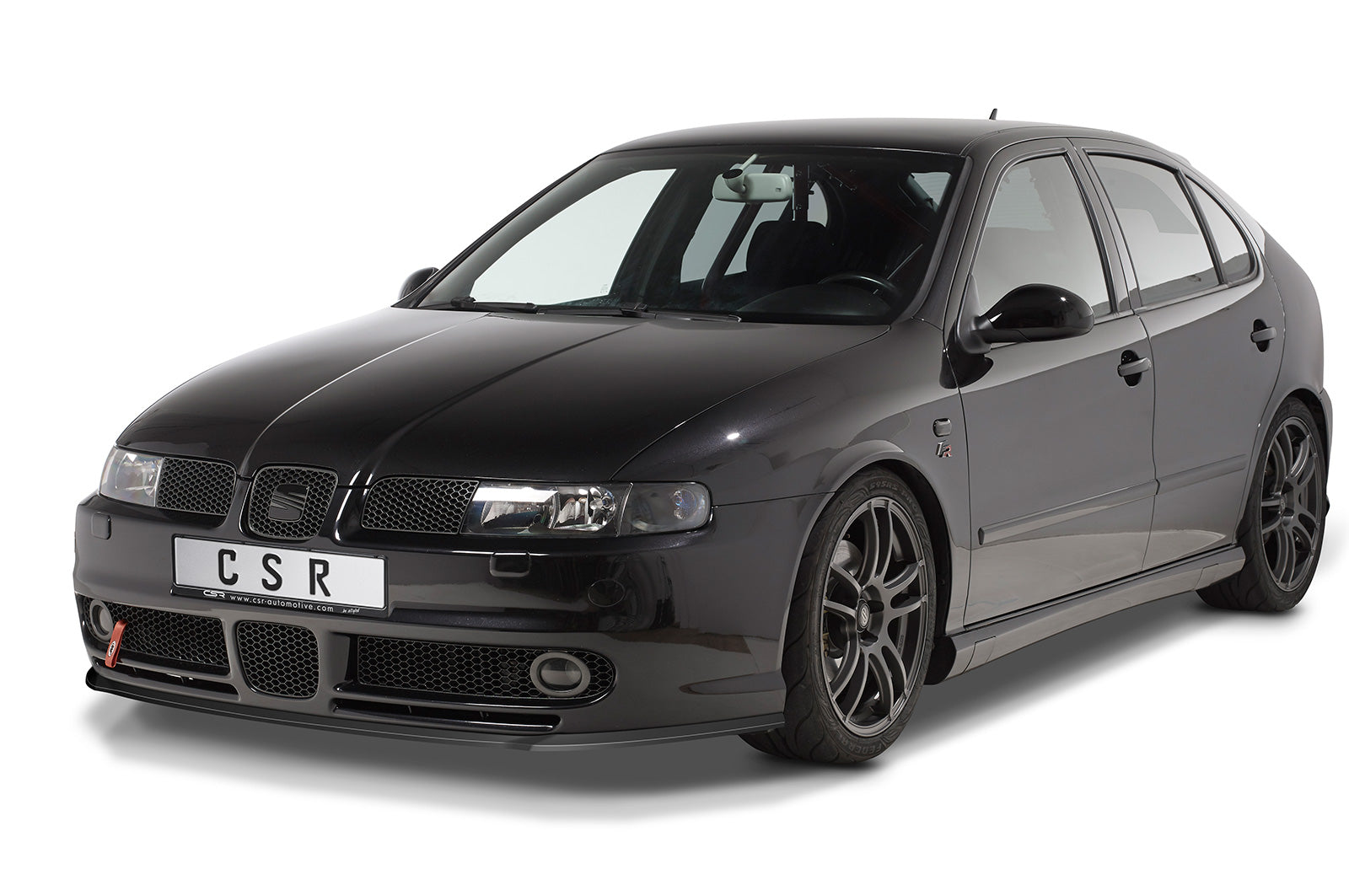 CSR Frontspoiler | Cup-Spoilerlippe mit ABE für Seat Leon 1 (1M) Cupra/Sport/FR CSL052-L Unlackiert roh (Lackierung erforderlich)