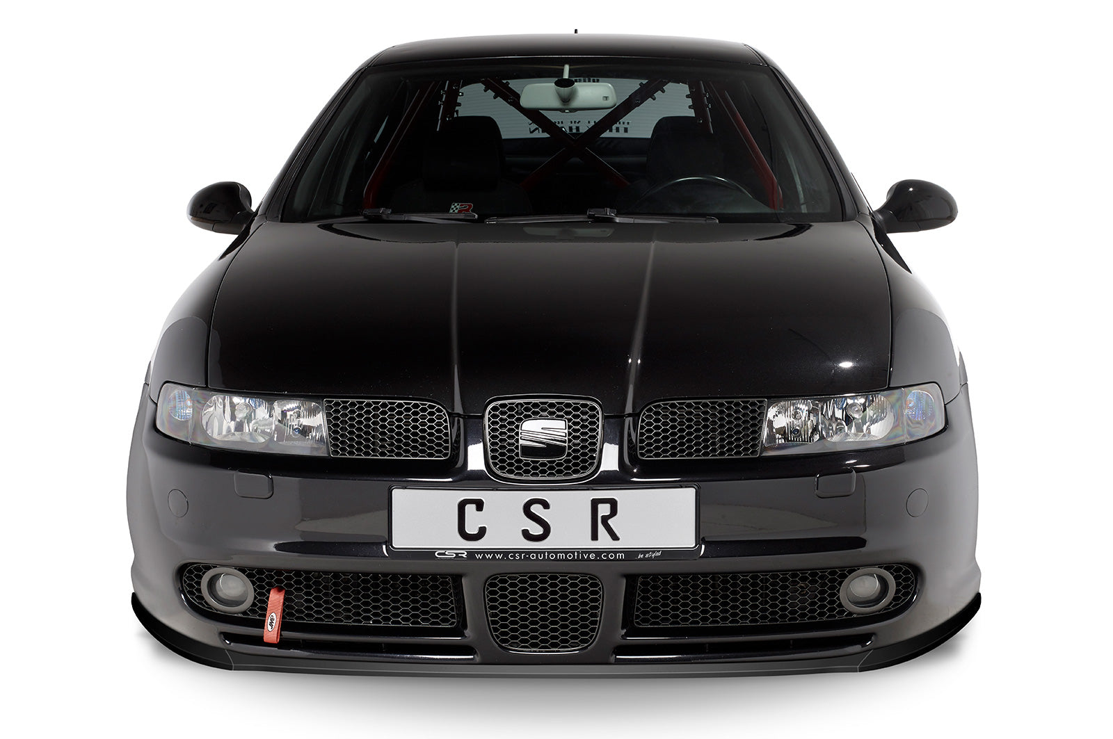 CSR Frontspoiler | Cup-Spoilerlippe mit ABE für Seat Leon 1 (1M) Cupra/Sport/FR CSL052-G Glossy schwarz Hochglanz (keine Lackierung erforderlich)