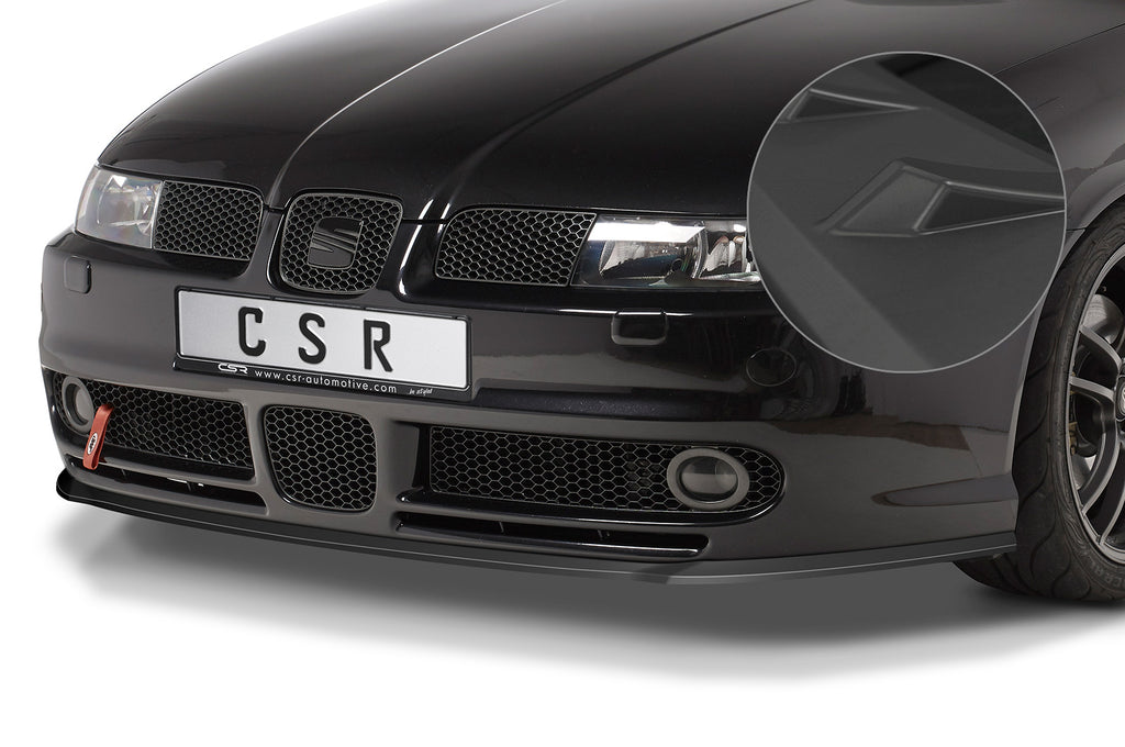 CSR Frontspoiler | Cup-Spoilerlippe mit ABE für Seat Leon 1 (1M) Cupra/Sport/FR CSL052-L Unlackiert roh (Lackierung erforderlich)