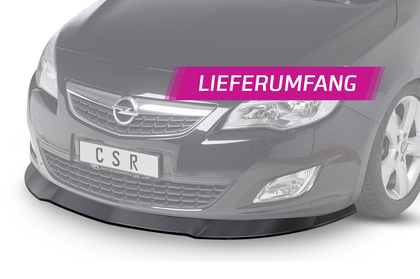 CSR Frontspoiler | Cup-Spoilerlippe mit ABE für Opel Astra J CSL064