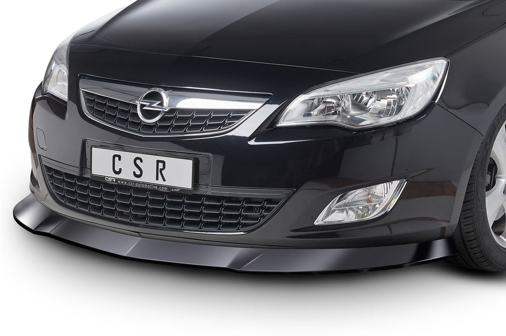 CSR Frontspoiler | Cup-Spoilerlippe mit ABE für Opel Astra J CSL064-G Glossy schwarz Hochglanz (keine Lackierung erforderlich)