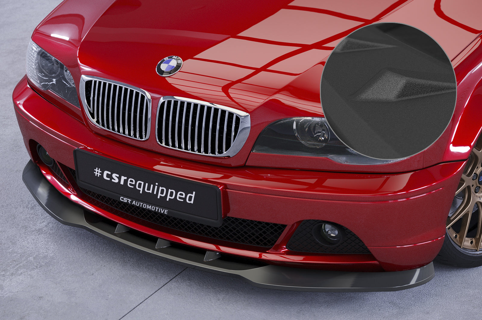 CSR Frontspoiler | Cup-Spoilerlippe mit ABE für BMW 3er E46 Coupe / Cabrio CSL073
