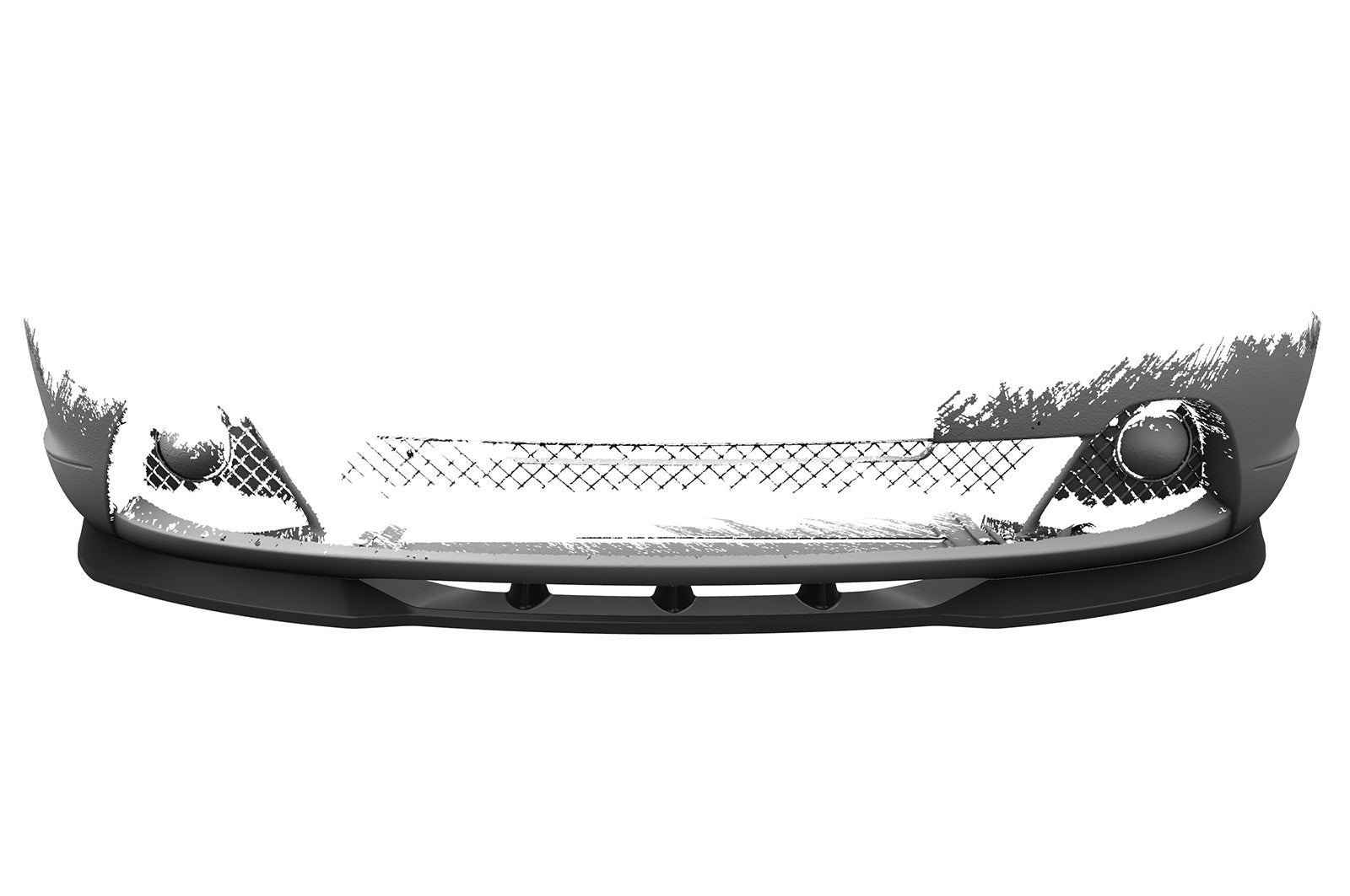 CSR Frontspoiler | Cup-Spoilerlippe mit ABE für BMW 3er E46 Coupe / Cabrio CSL073-C Carbon Look Hochglanz (keine Lackierung erforderlich)