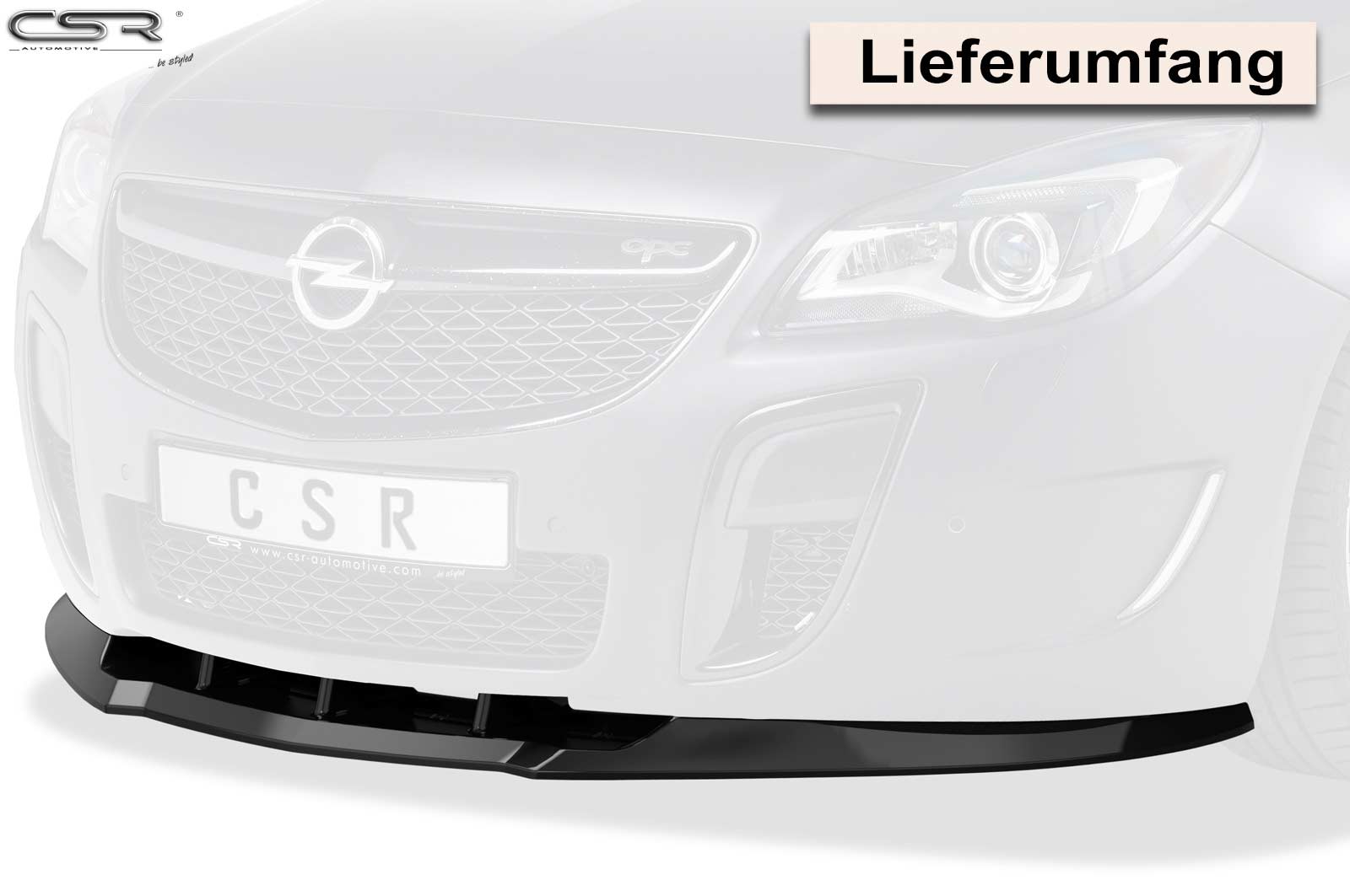 CSR Frontspoiler | Cup-Spoilerlippe mit ABE für Opel Insignia A OPC Facelift CSL109