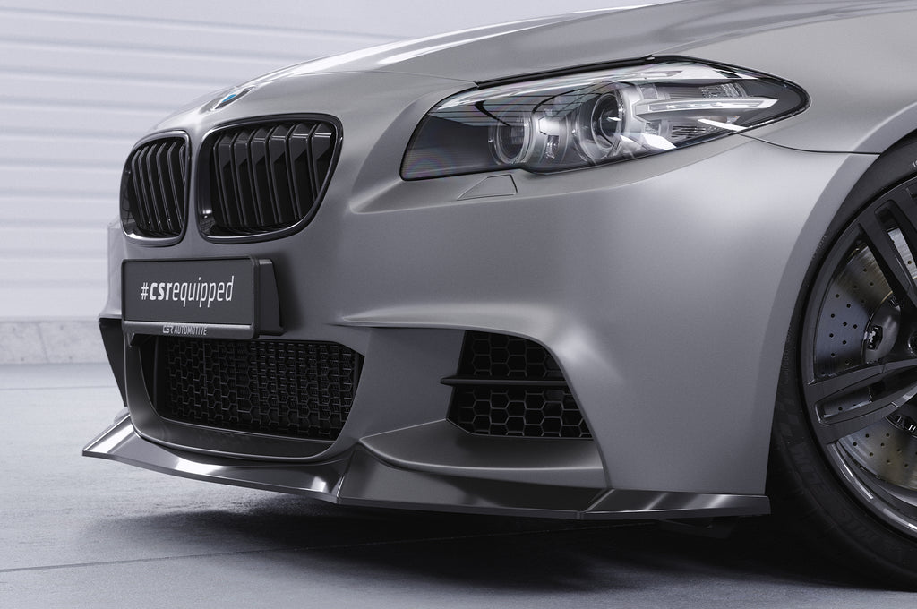 CSR Frontspoiler | Cup-Spoilerlippe mit ABE für BMW 5er F10/F11 M-Paket CSL137-L Unlackiert roh (Lackierung erforderlich)
