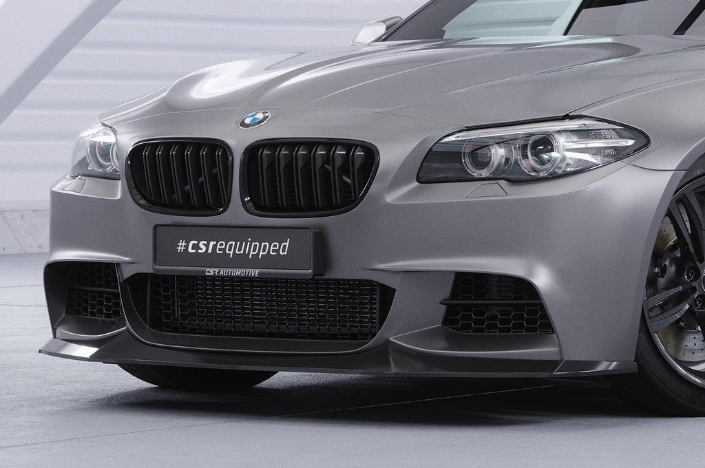 CSR Frontspoiler | Cup-Spoilerlippe mit ABE für BMW 5er F10/F11 M-Paket CSL137-G Glossy schwarz Hochglanz (keine Lackierung erforderlich)
