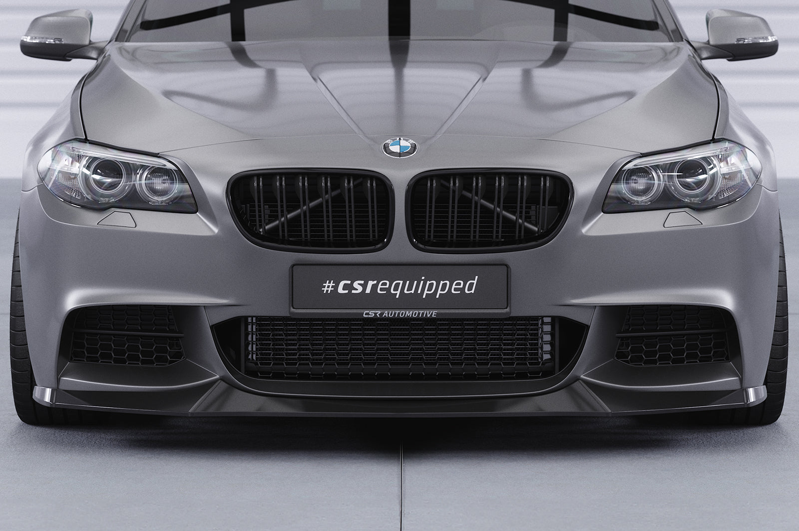 CSR Frontspoiler | Cup-Spoilerlippe mit ABE für BMW 5er F10/F11 M-Paket CSL137-G Glossy schwarz Hochglanz (keine Lackierung erforderlich)