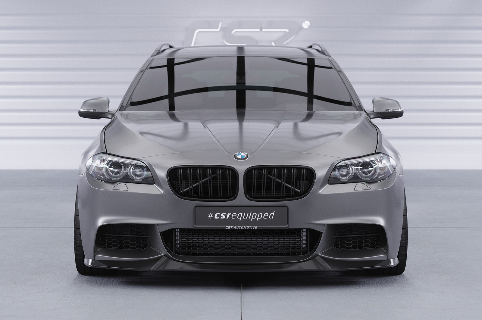 CSR Frontspoiler | Cup-Spoilerlippe mit ABE für BMW 5er F10/F11 M-Paket CSL137-C Carbon Look Hochglanz (keine Lackierung erforderlich)