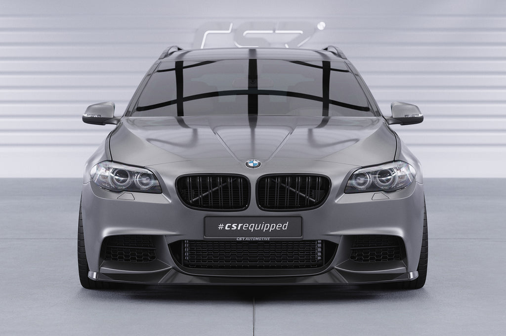 CSR Frontspoiler | Cup-Spoilerlippe mit ABE für BMW 5er F10/F11 M-Paket CSL137-G Glossy schwarz Hochglanz (keine Lackierung erforderlich)