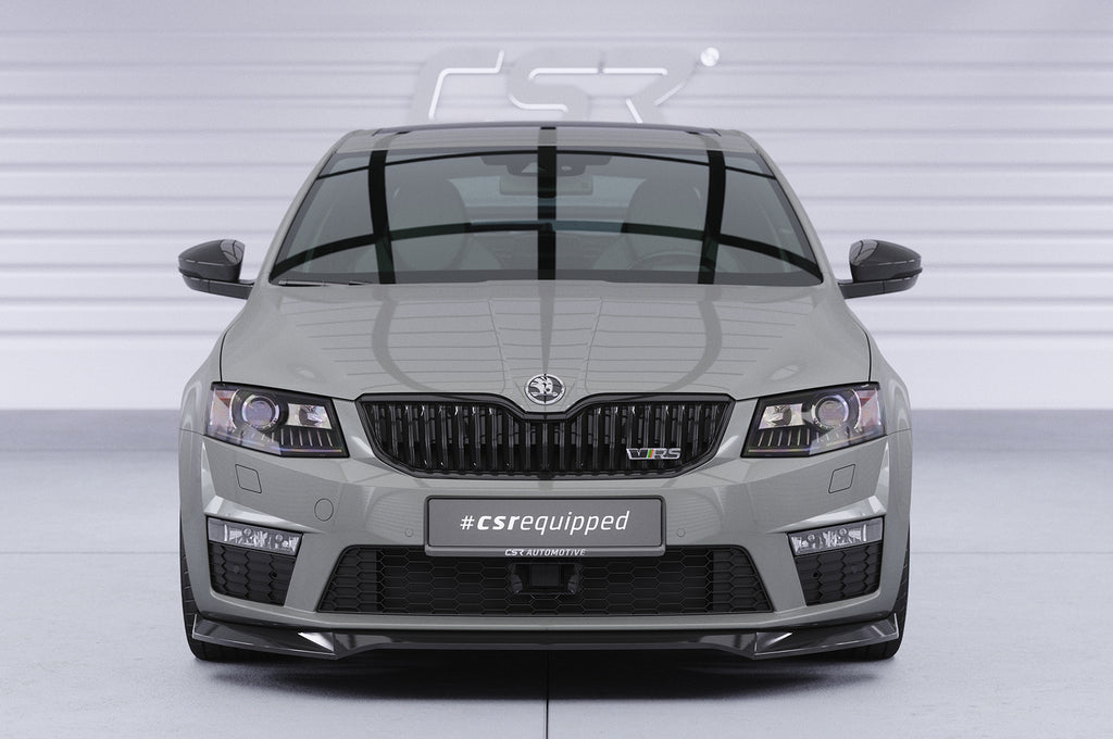 CSR Frontspoiler | Cup-Spoilerlippe mit ABE für Skoda Octavia 3 (Typ 5E) RS CSL150-L Unlackiert roh (Lackierung erforderlich)