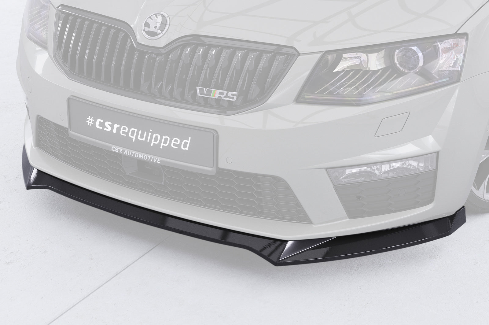 CSR Frontspoiler | Cup-Spoilerlippe mit ABE für Skoda Octavia 3 (Typ 5E) RS CSL150-S Strukturiert schwarz matt (keine Lackierung erforderlich)