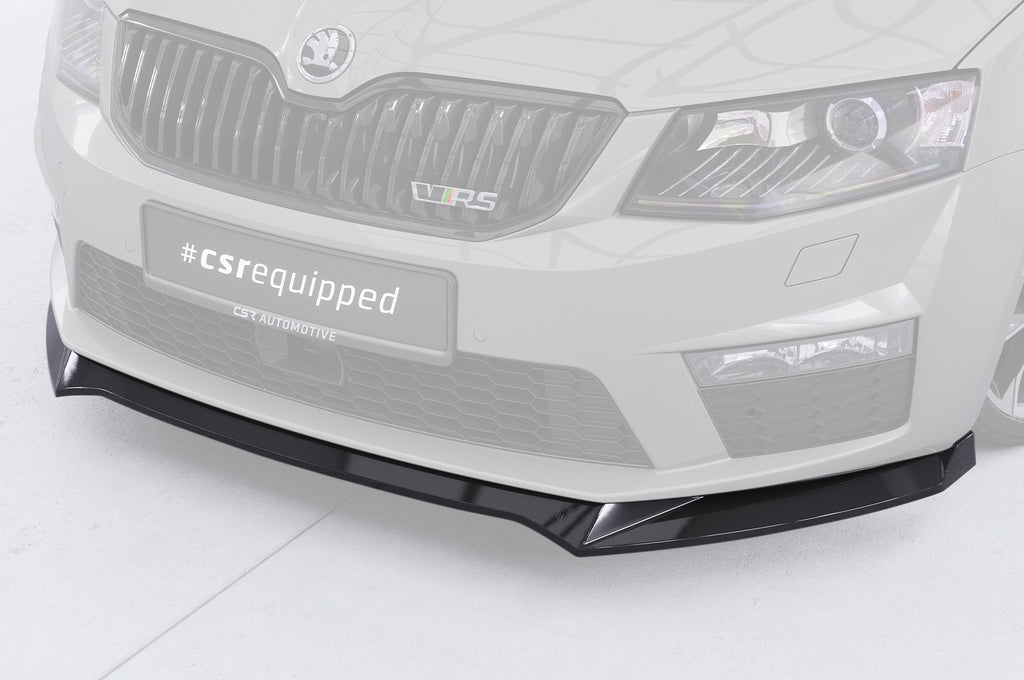 CSR Frontspoiler | Cup-Spoilerlippe mit ABE für Skoda Octavia 3 (Typ 5E) RS CSL150-L Unlackiert roh (Lackierung erforderlich)