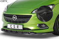 CSR Frontspoiler | Cup-Spoilerlippe mit ABE für Opel Corsa E OPC-Line CSR-CSL154-G Glossy schwarz Hochglanz (keine Lackierung erforderlich)