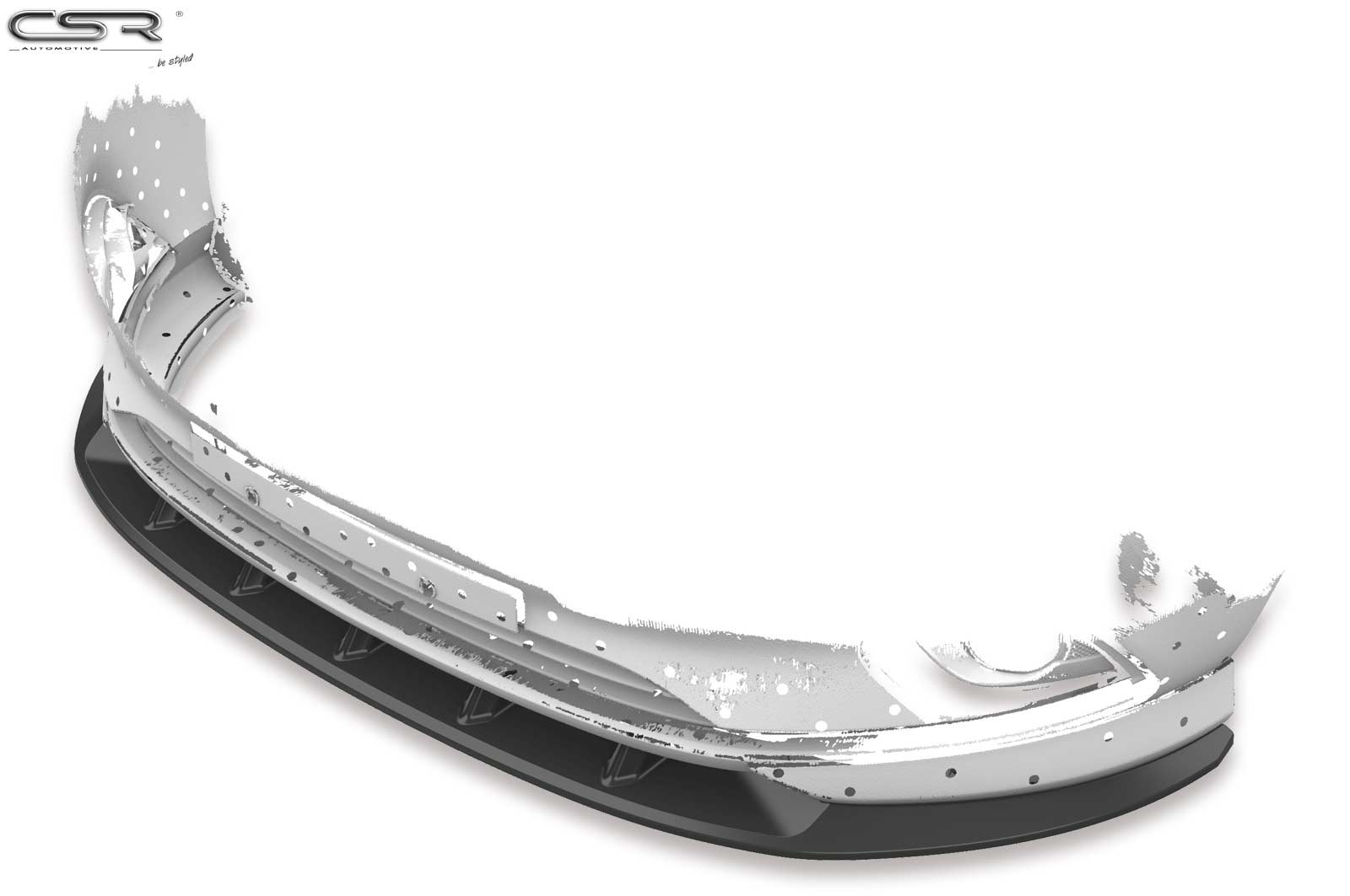 CSR Frontspoiler | Cup-Spoilerlippe mit ABE für Opel Corsa E OPC-Line CSR-CSL154-G Glossy schwarz Hochglanz (keine Lackierung erforderlich)