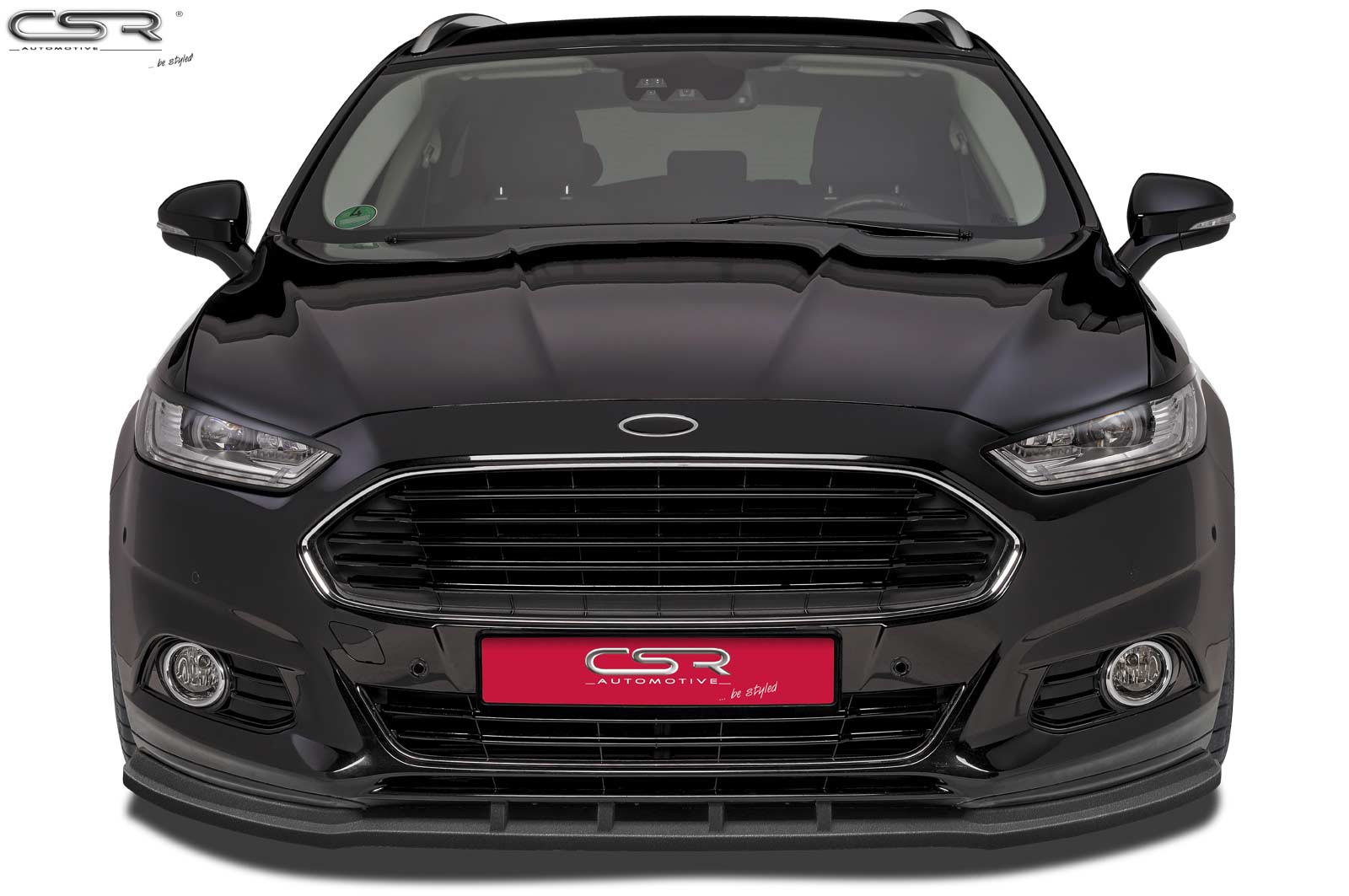 CSR Frontspoiler | Cup-Spoilerlippe mit ABE für Ford Mondeo MK5 CSL178-C Carbon Look Hochglanz (keine Lackierung erforderlich)