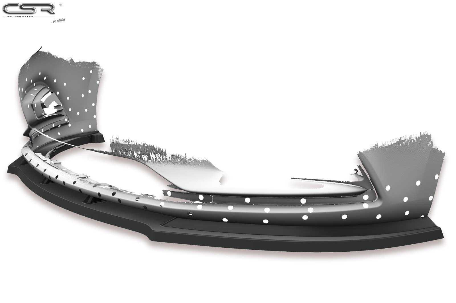 CSR Frontspoiler | Cup-Spoilerlippe mit ABE für Opel Astra K CSL180-G Glossy schwarz Hochglanz (keine Lackierung erforderlich)