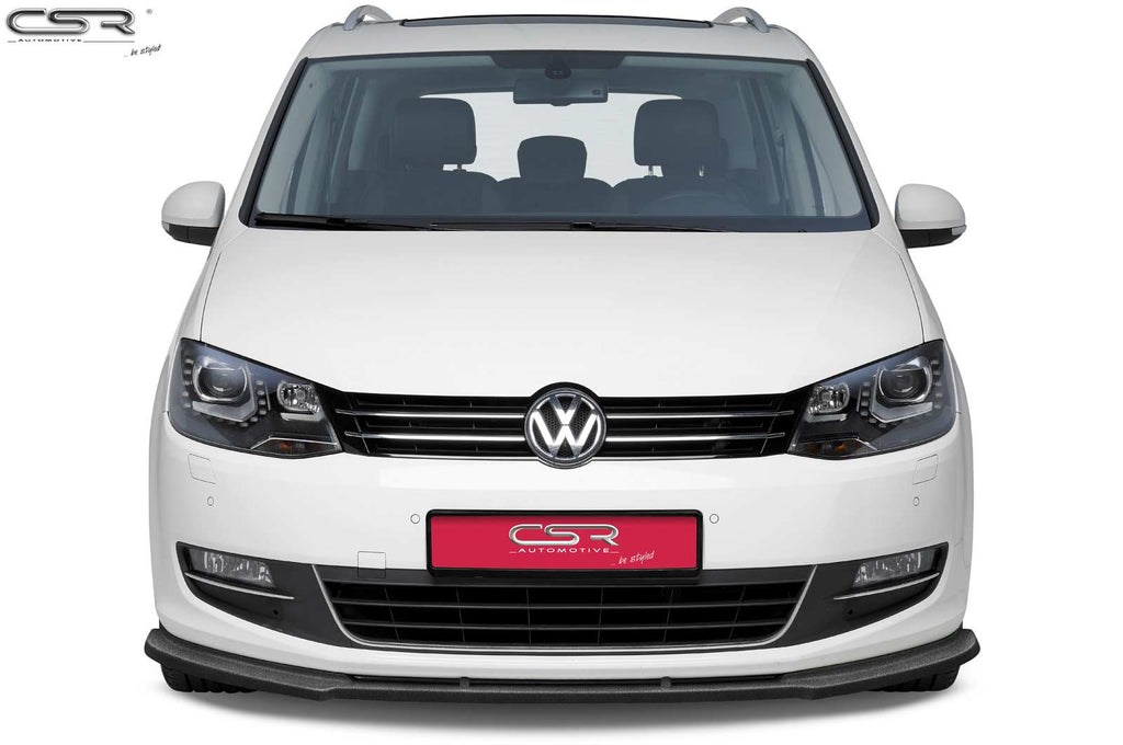 CSR Frontspoiler | Cup-Spoilerlippe mit ABE für VW Sharan II CSL184-G Glossy schwarz Hochglanz (keine Lackierung erforderlich)