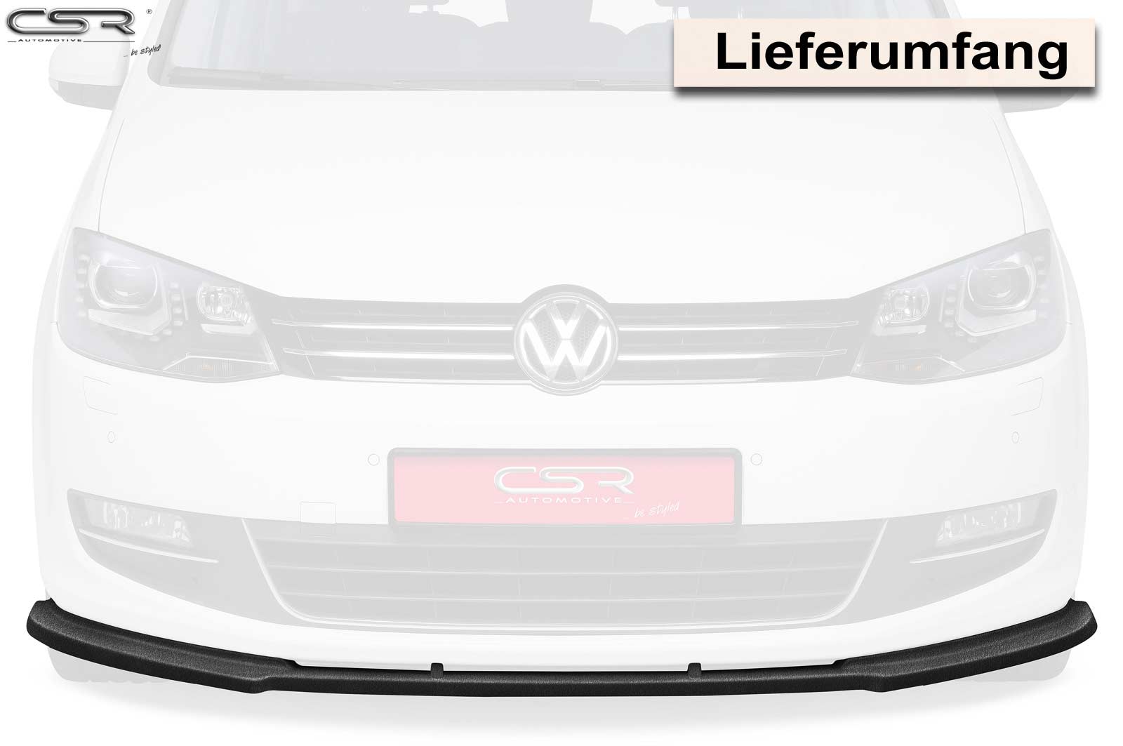 CSR Frontspoiler | Cup-Spoilerlippe mit ABE für VW Sharan II CSL184