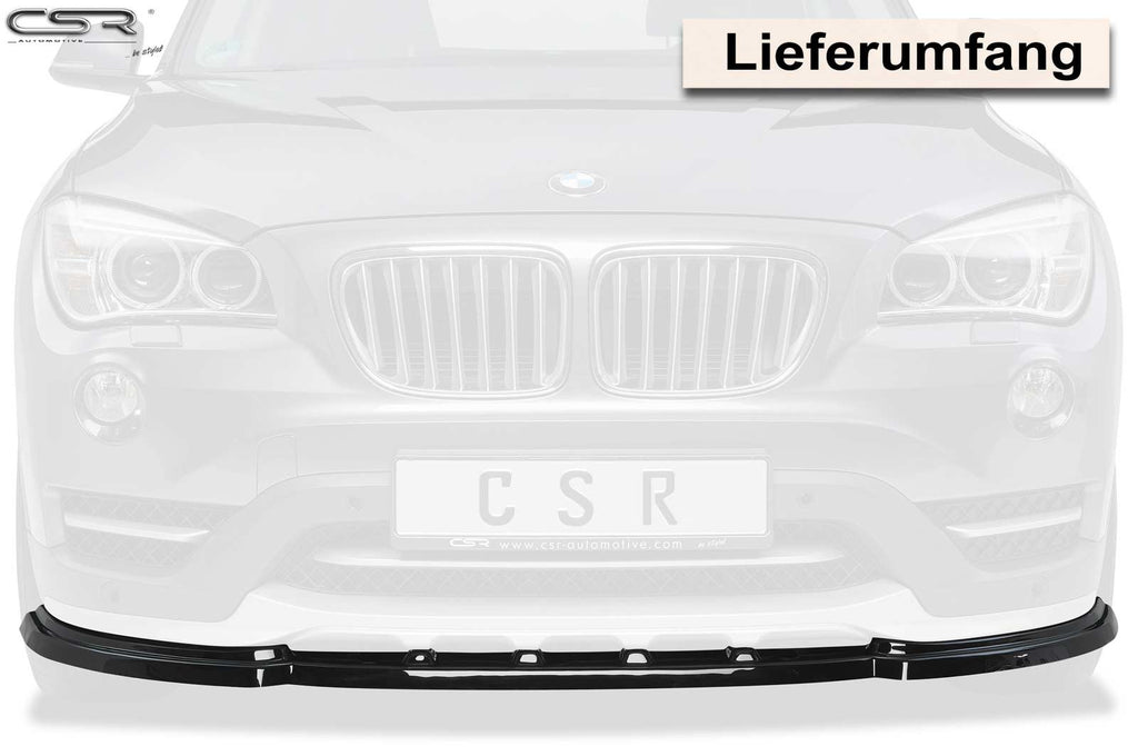 CSR Frontspoiler | Cup-Spoilerlippe mit ABE für BMW X1 E84 CSL197-L Unlackiert roh (Lackierung erforderlich)