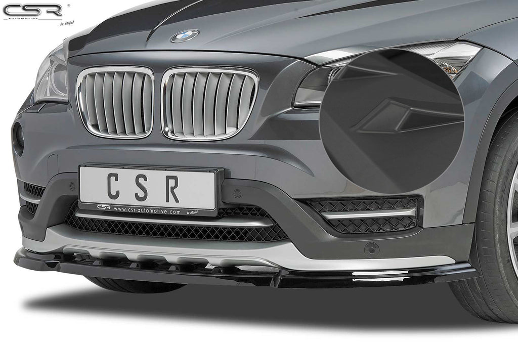 CSR Frontspoiler | Cup-Spoilerlippe mit ABE für BMW X1 E84 CSL197-L Unlackiert roh (Lackierung erforderlich)