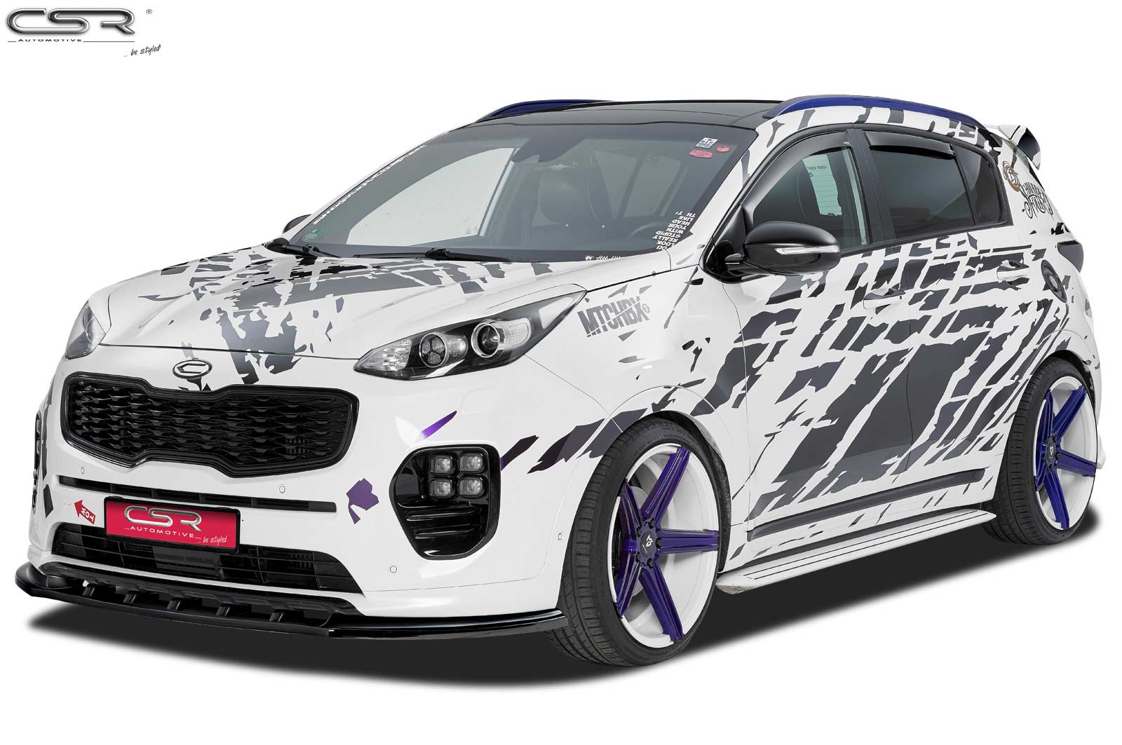 CSR Frontspoiler | Cup-Spoilerlippe mit ABE für Kia Sportage QL CSL200