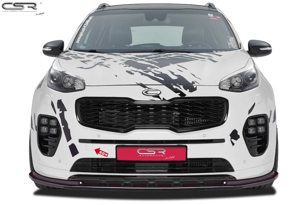 CSR Frontspoiler | Cup-Spoilerlippe mit ABE für Kia Sportage QL CSL200-L Unlackiert roh (Lackierung erforderlich)