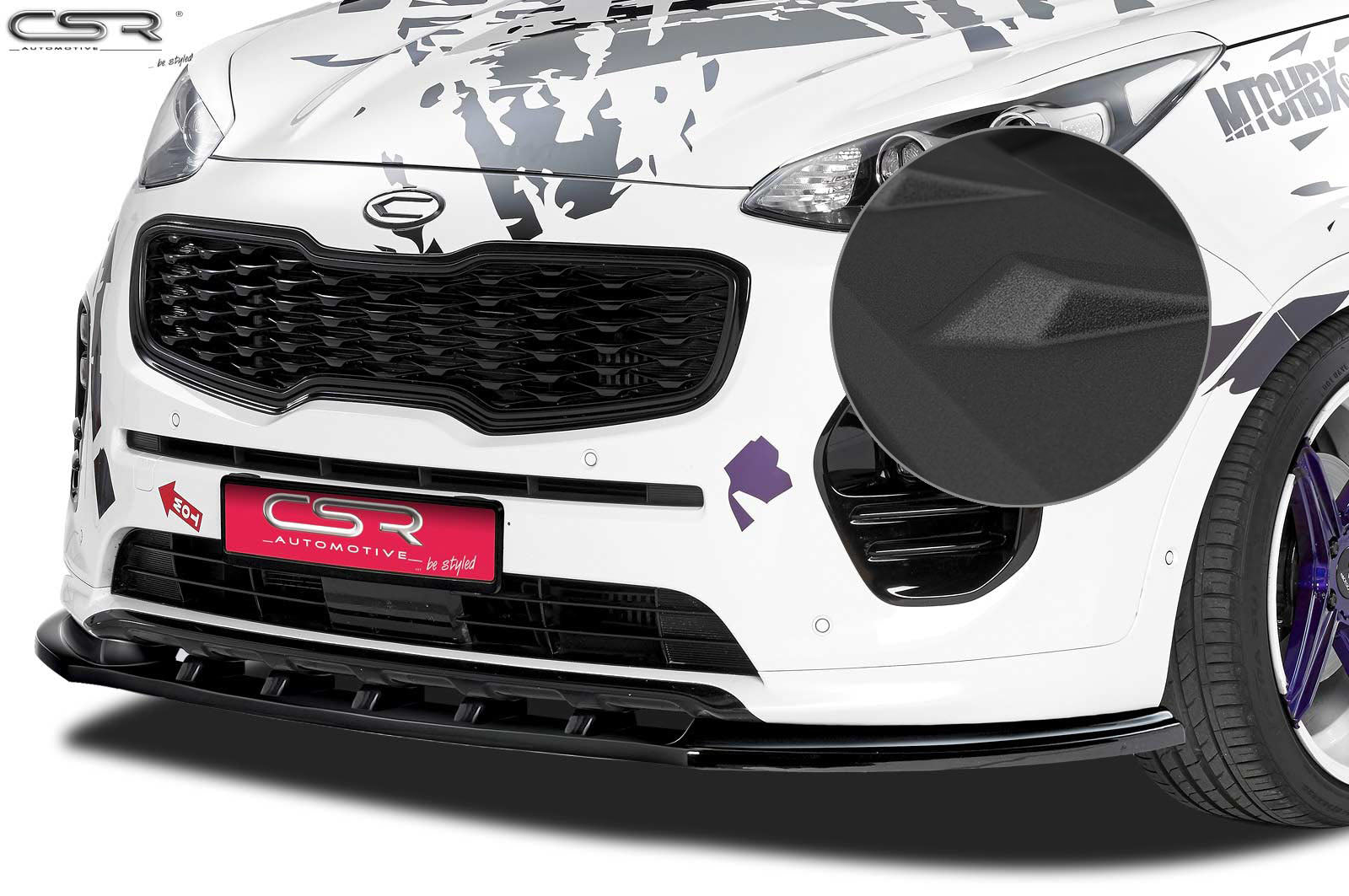CSR Frontspoiler | Cup-Spoilerlippe mit ABE für Kia Sportage QL CSL200