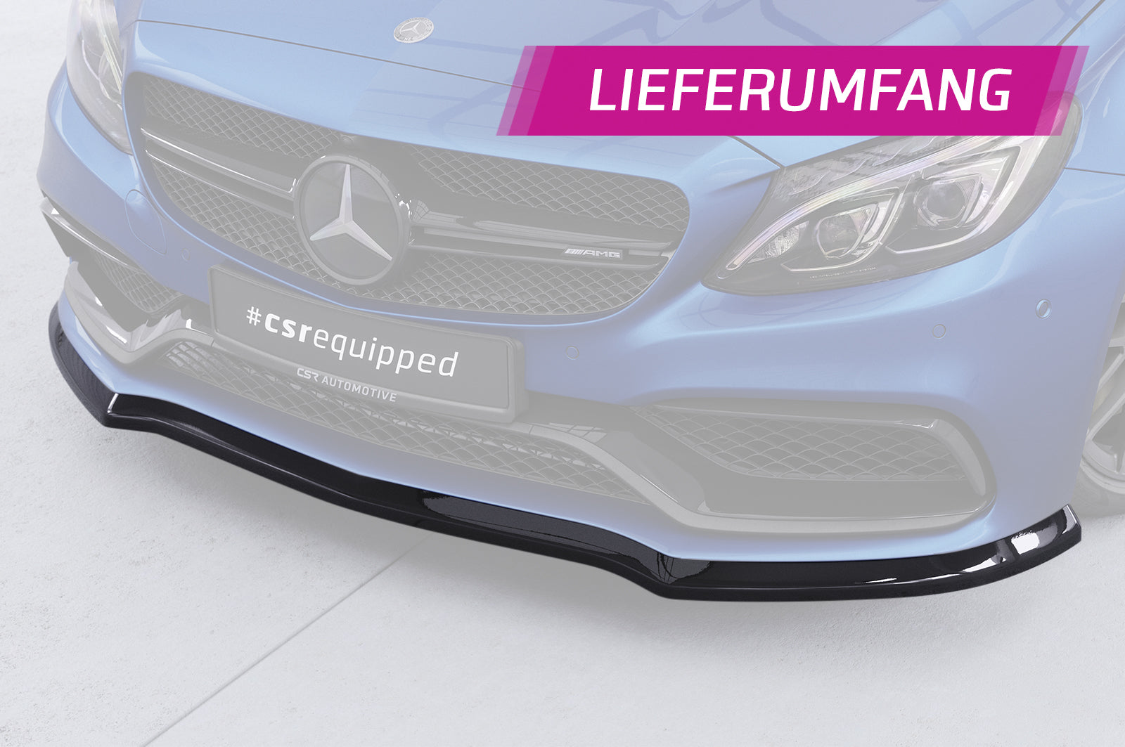 CSR Frontspoiler | Cup-Spoilerlippe mit ABE für Mercedes-Benz C-Klasse 205 C63/C63S AMG CSL201