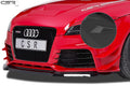 CSR Frontspoiler | Cup-Spoilerlippe mit ABE für Audi TT RS 8J CSL226-S Strukturiert schwarz matt (keine Lackierung erforderlich)