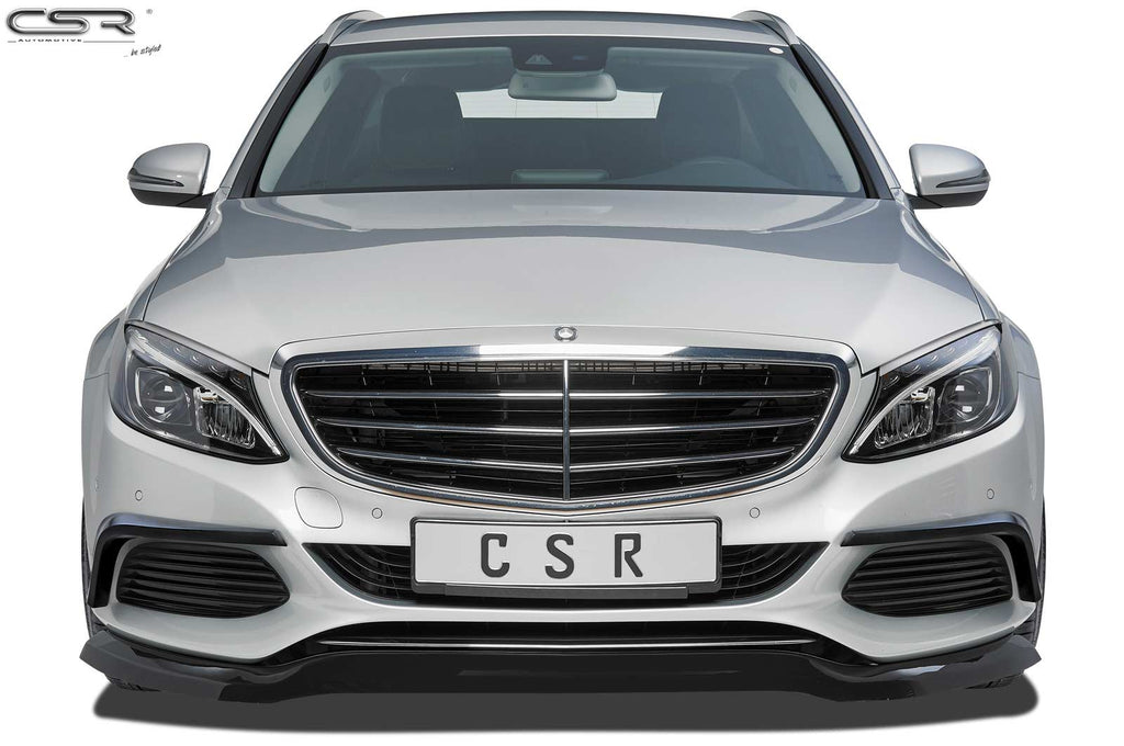 CSR Frontspoiler | Cup-Spoilerlippe mit ABE für Mercedes-Benz C-Klasse 205 CSL227-S Strukturiert schwarz matt (keine Lackierung erforderlich)