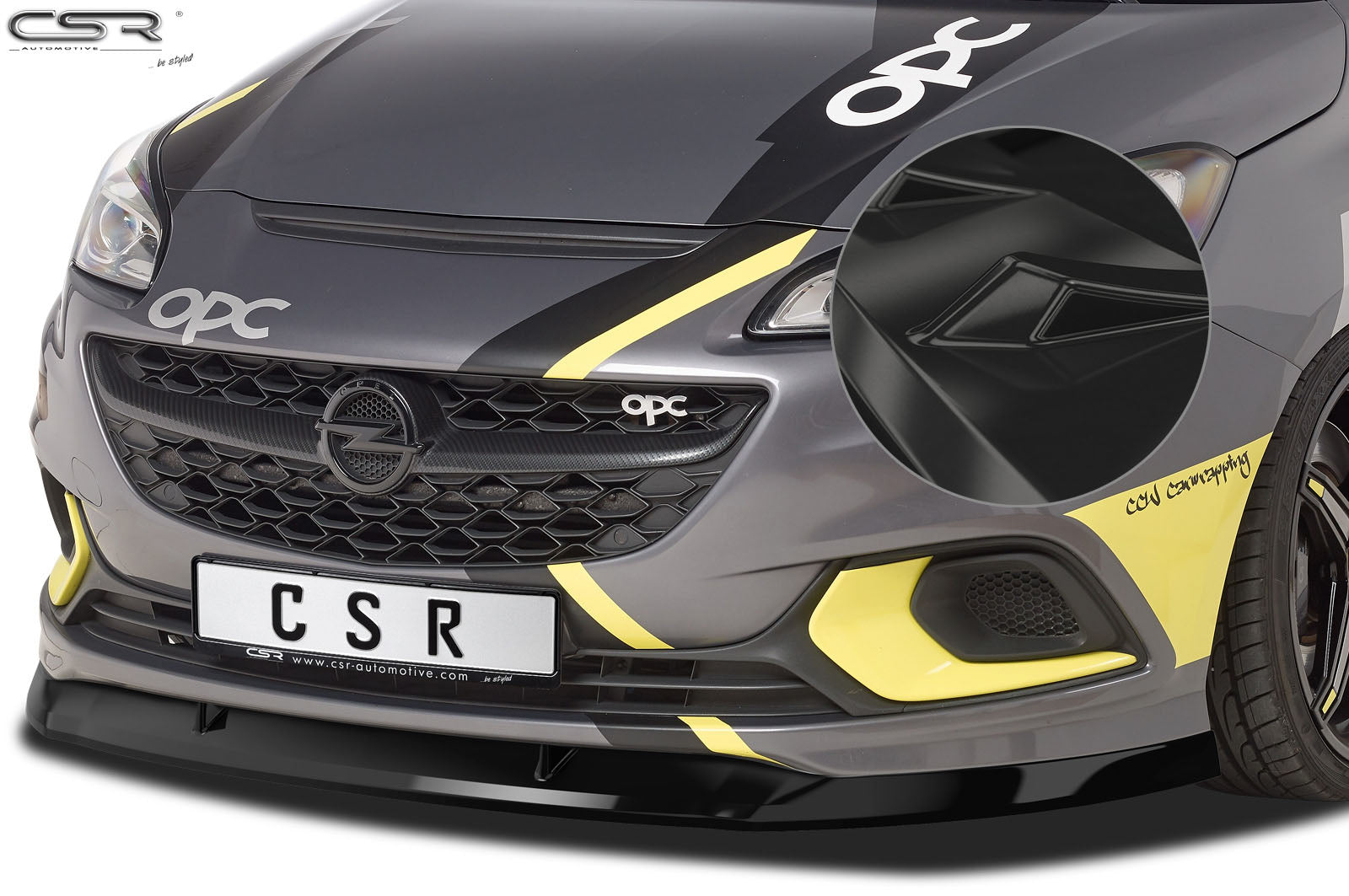 CSR Frontspoiler | Cup-Spoilerlippe mit ABE für Opel Corsa E OPC CSL275