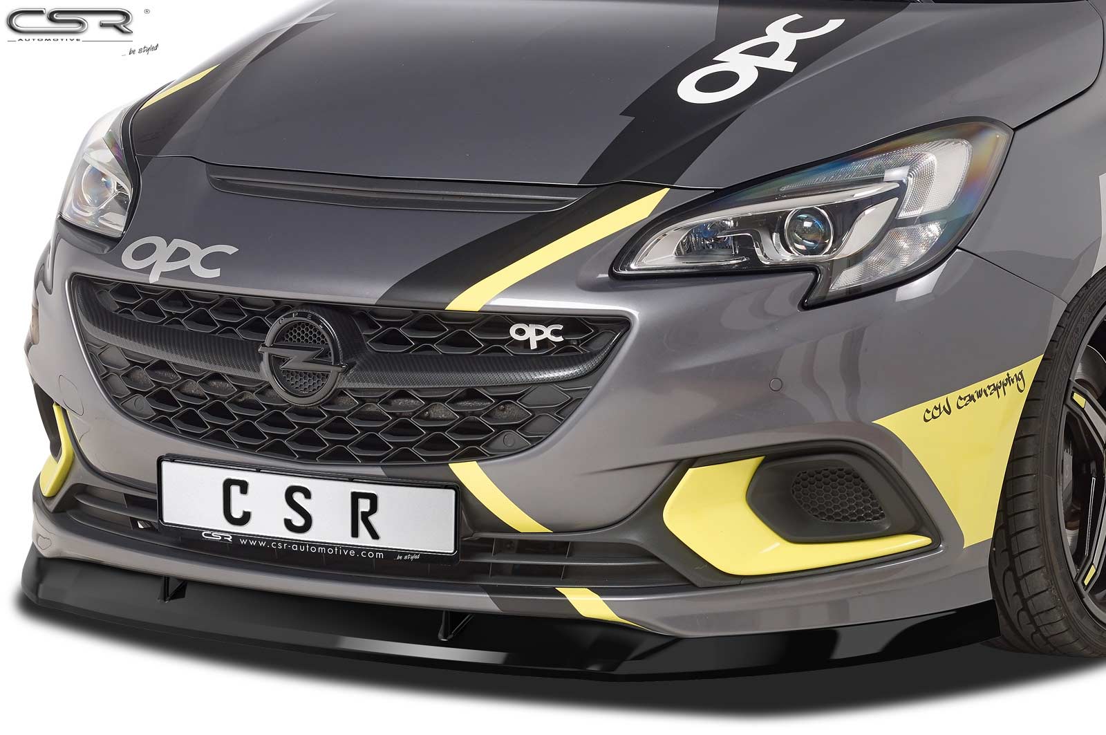 CSR Frontspoiler | Cup-Spoilerlippe mit ABE für Opel Corsa E OPC CSL275