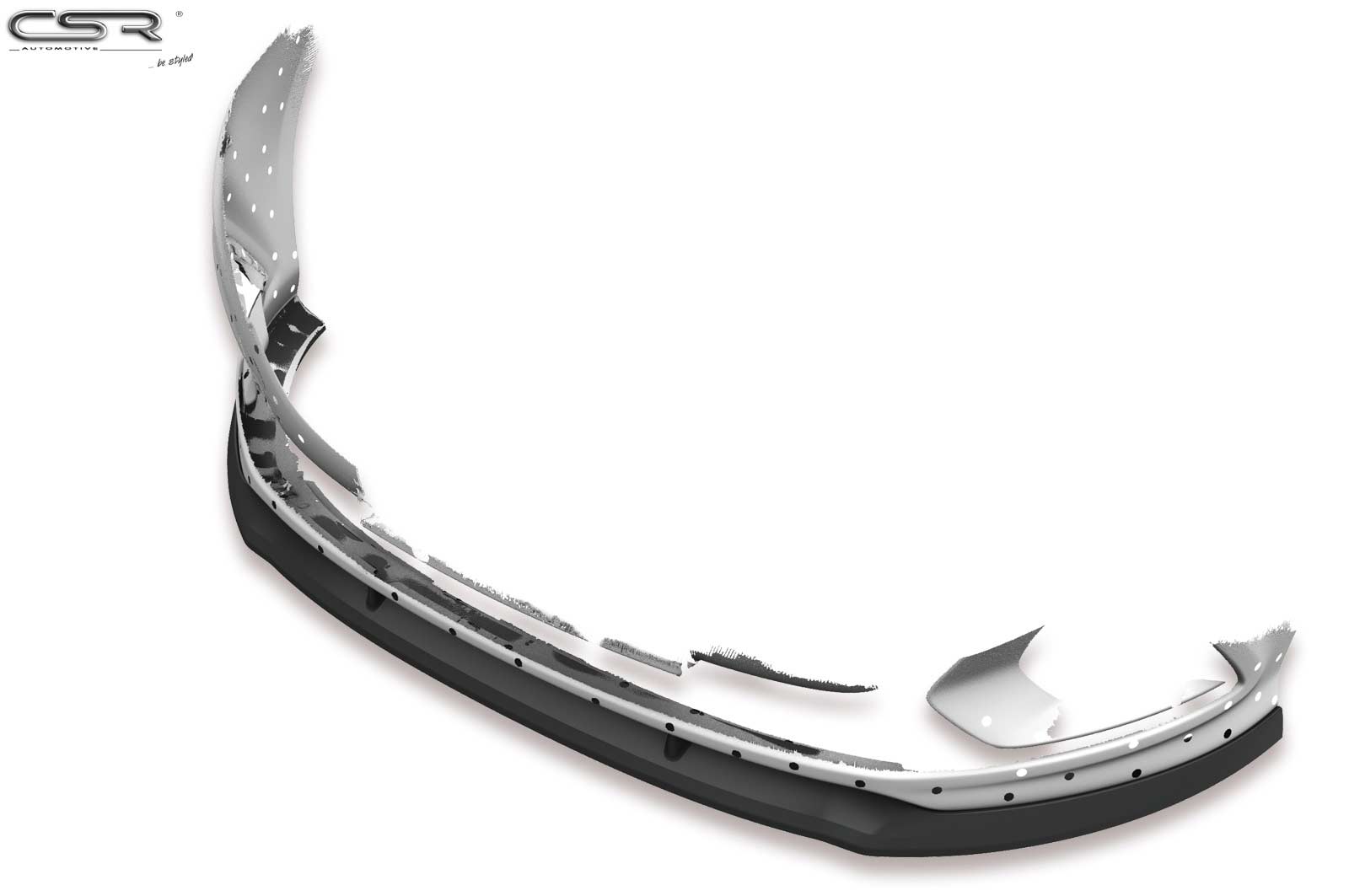 CSR Frontspoiler | Cup-Spoilerlippe mit ABE für Opel Corsa E OPC CSL275-G Glossy schwarz Hochglanz (keine Lackierung erforderlich)