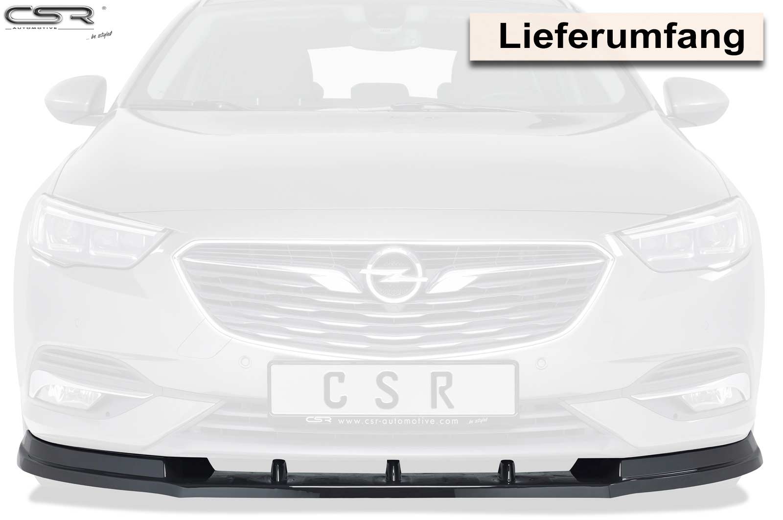 CSR Frontspoiler | Cup-Spoilerlippe mit ABE für Opel Insignia B CSL310-C Carbon Look Hochglanz (keine Lackierung erforderlich)