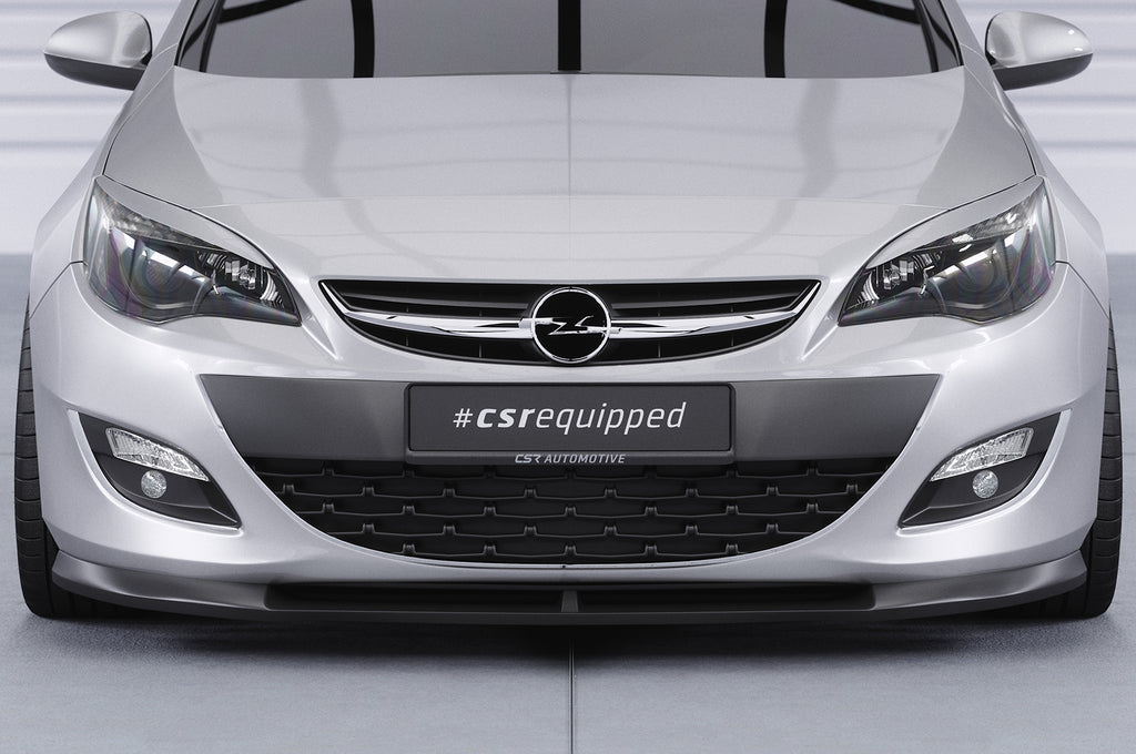 CSR Frontspoiler | Cup-Spoilerlippe mit ABE für Opel Astra J CSL311-C Carbon Look Hochglanz (keine Lackierung erforderlich)