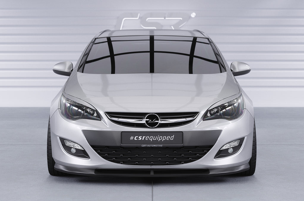 CSR Frontspoiler | Cup-Spoilerlippe mit ABE für Opel Astra J CSL311-C Carbon Look Hochglanz (keine Lackierung erforderlich)