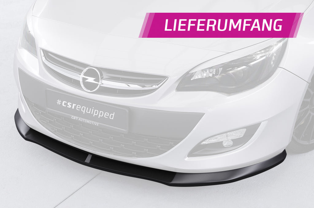 CSR Frontspoiler | Cup-Spoilerlippe mit ABE für Opel Astra J CSL311-L Unlackiert roh (Lackierung erforderlich)