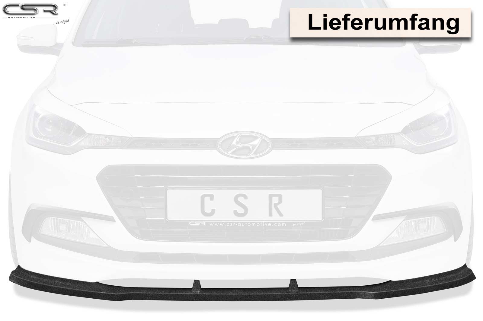 CSR Frontspoiler | Cup-Spoilerlippe mit ABE für Hyundai I20 GB CSL313