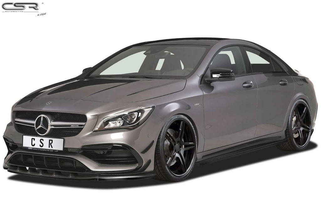 CSR Frontspoiler | Cup-Spoilerlippe mit ABE für Mercedes-Benz CLA 45 AMG / A 45 AMG 117 CSL315-L Unlackiert roh (Lackierung erforderlich)