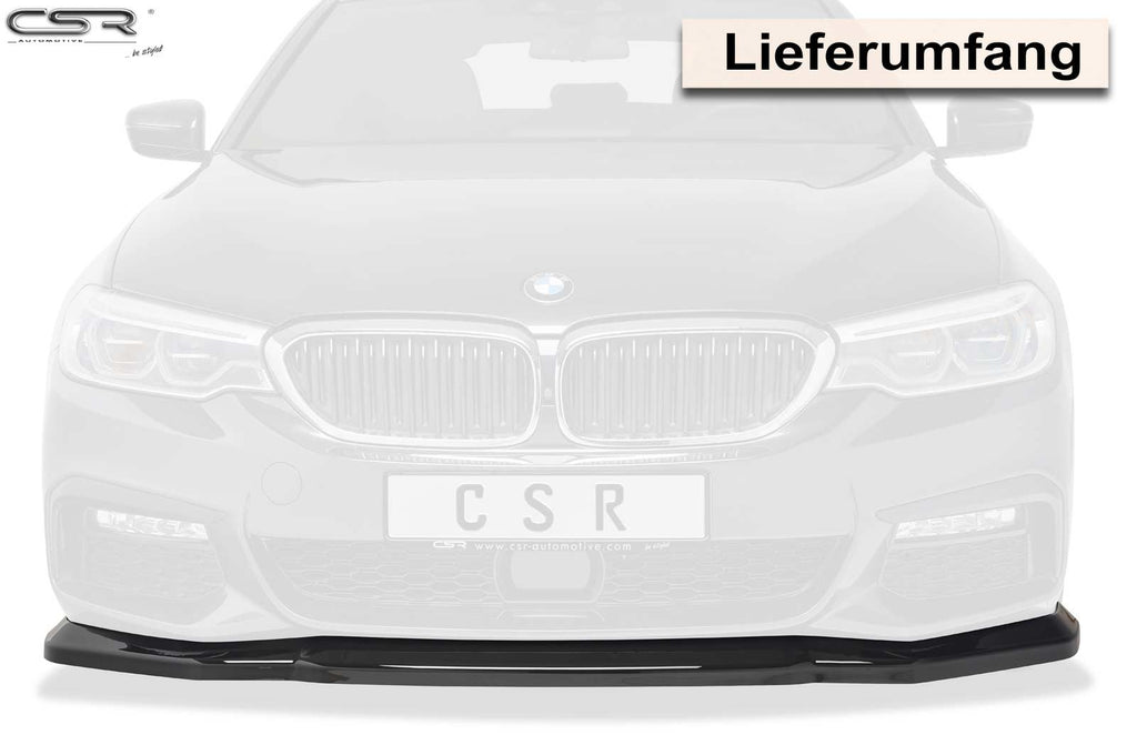 CSR Frontspoiler | Cup-Spoilerlippe mit ABE für BMW 5er G30/G31 M-Paket CSL316-L Unlackiert roh (Lackierung erforderlich)