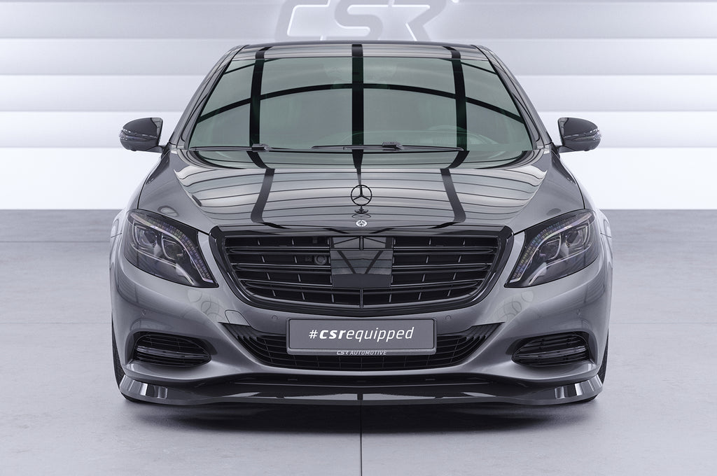 CSR Frontspoiler | Cup-Spoilerlippe mit ABE für Mercedes-Benz S-Klasse W222/V222 CSL318-S Strukturiert schwarz matt (keine Lackierung erforderlich)