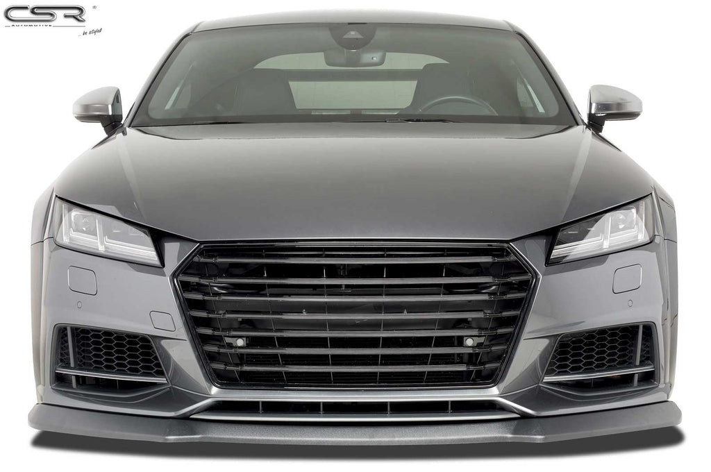 CSR Frontspoiler | Cup-Spoilerlippe mit ABE für Audi TTS FV/8S CSL320-C Carbon Look Hochglanz (keine Lackierung erforderlich)