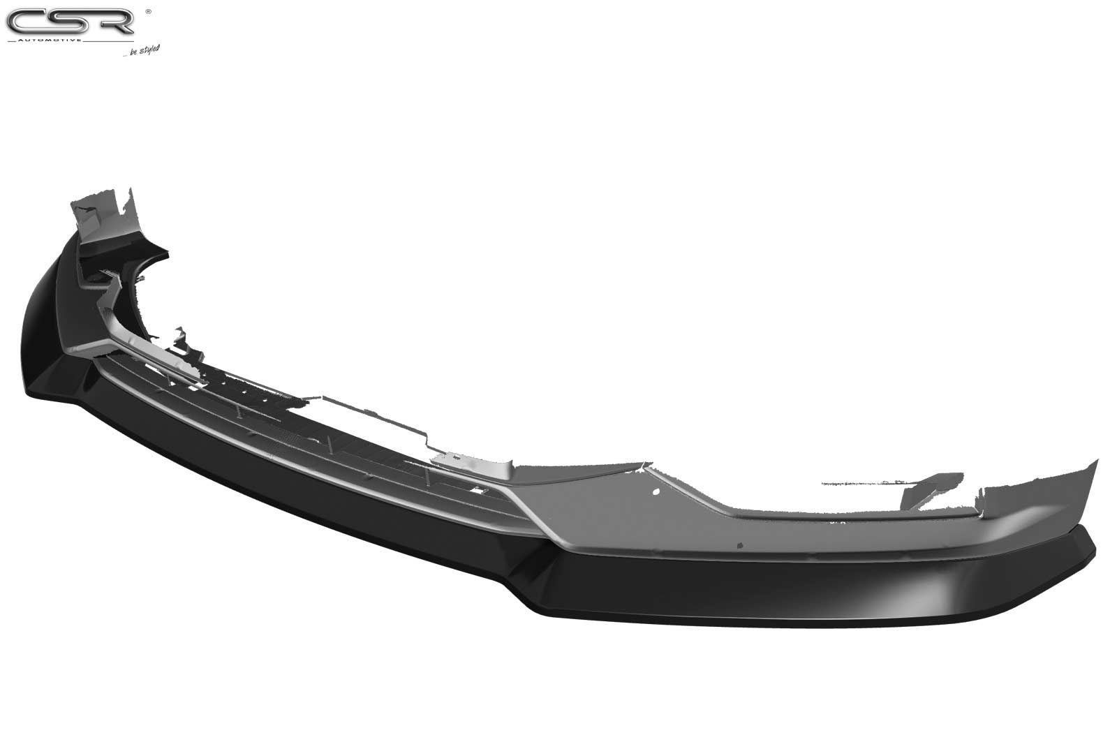 CSR Frontspoiler | Cup-Spoilerlippe mit ABE für Audi TTS FV/8S CSL320-C Carbon Look Hochglanz (keine Lackierung erforderlich)