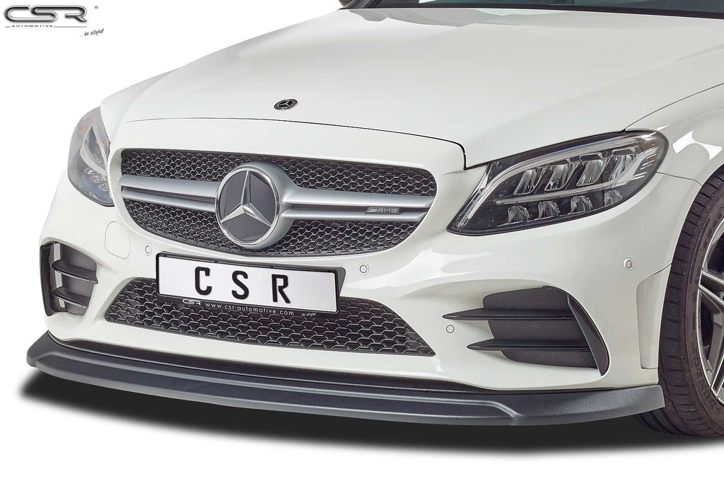 CSR Frontspoiler | Cup-Spoilerlippe mit ABE für Mercedes-Benz C43 AMG 205 CSL323-L Unlackiert roh (Lackierung erforderlich)