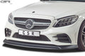 CSR Frontspoiler | Cup-Spoilerlippe mit ABE für Mercedes-Benz C43 AMG 205 CSL323-L Unlackiert roh (Lackierung erforderlich)