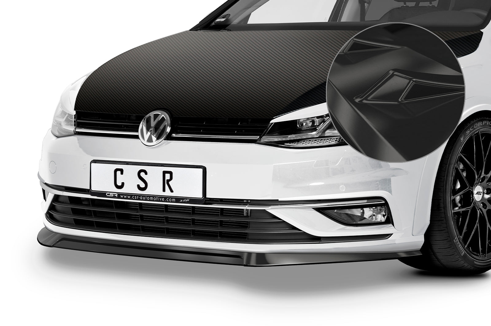 CSR Frontspoiler | Cup-Spoilerlippe mit ABE für VW Golf 7 CSL324