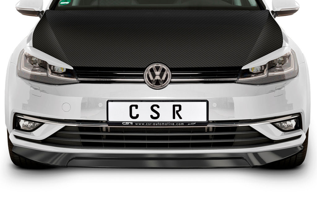 CSR Frontspoiler | Cup-Spoilerlippe mit ABE für VW Golf 7 CSL324-G Glossy schwarz Hochglanz (keine Lackierung erforderlich)