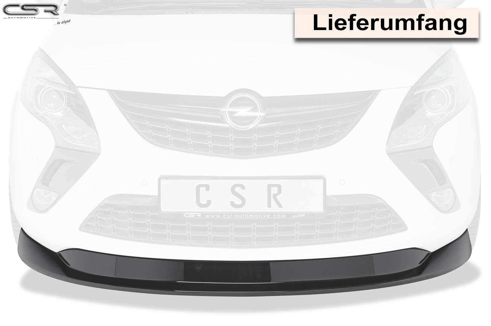 CSR Frontspoiler | Cup-Spoilerlippe mit ABE für Opel Zafira C Tourer CSL326